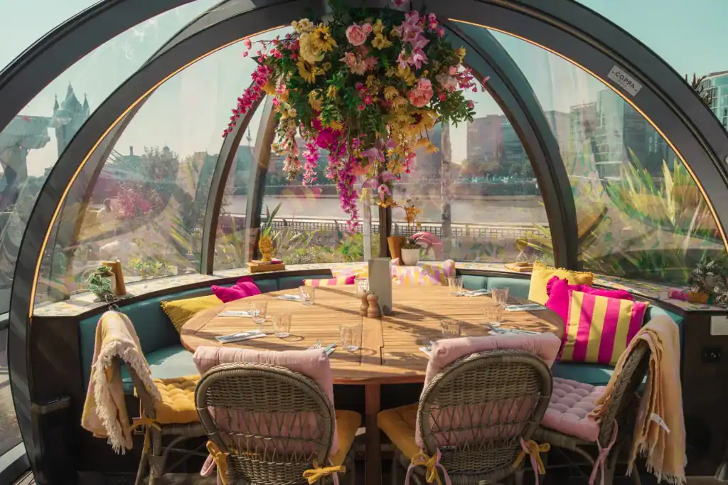 Riverside dining in London