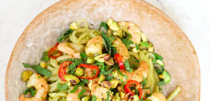 chilli prawn linguine